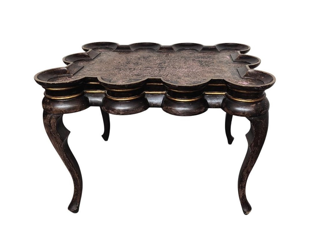 Scalloped Coffee Table Or Cocktail Table