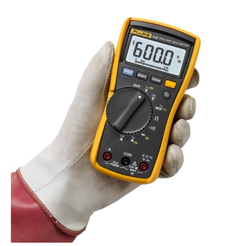Fluke 115 Digital Multimeter, True-RMS 600 Volt, 10 Amp AC DC