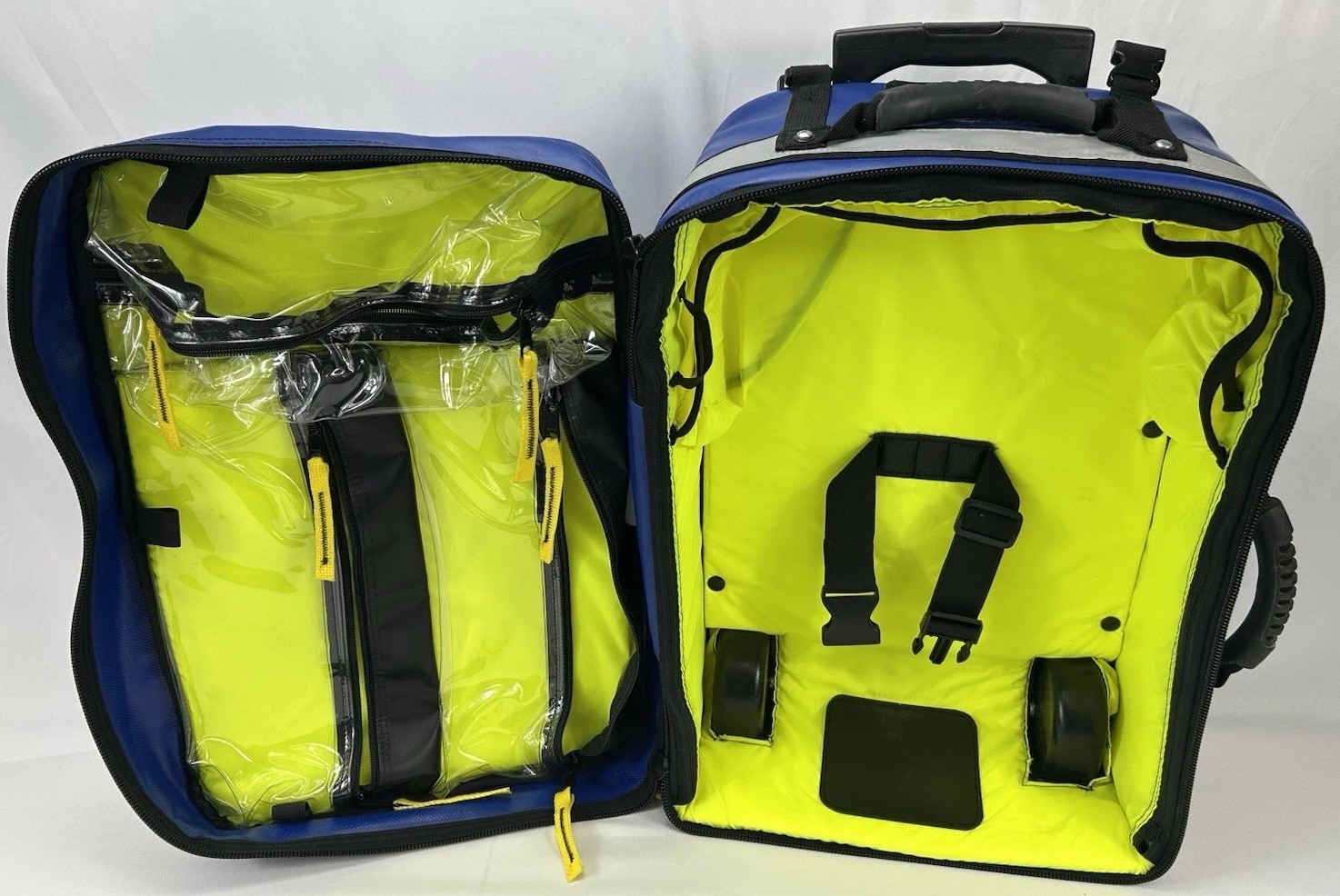 Iron Duck ALS Rolling Backpack!! First Responders EMT/EMS Medical Bag Blue