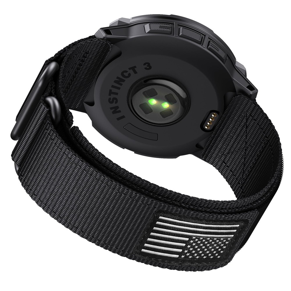 Double Loop Buckle Nylon Strap Compatible with Garmin Instinct 2/2X/3/E Serie...