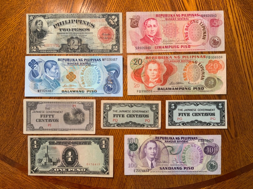 Vintage Banknote lot from Philippines