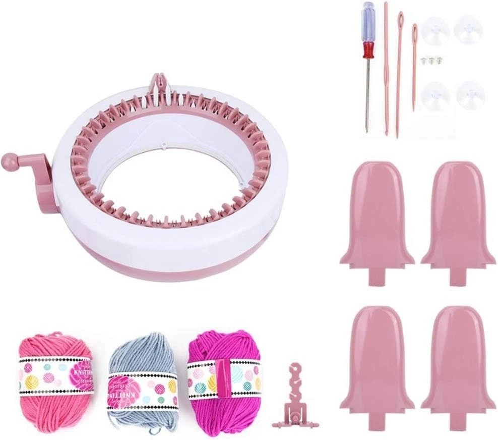 40 Needle Knitting Machine with Electric Adapter for Easy Automatic Knitting