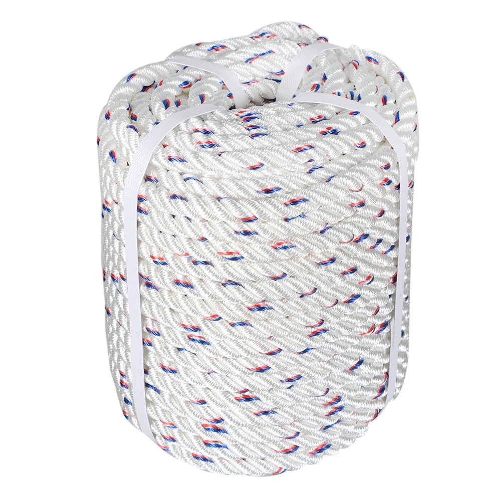 Double Braid Polyester Arborist Bull Rope 5/8"×150' Pulling Rigging Line 7200Lbs