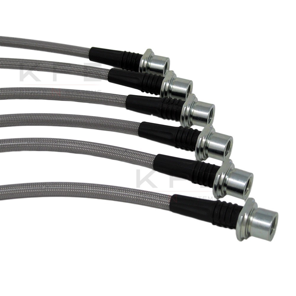 For 01-07 Toyota Sequoia Front Rear Brake Lines Stainless Steel Set Techna-Fit