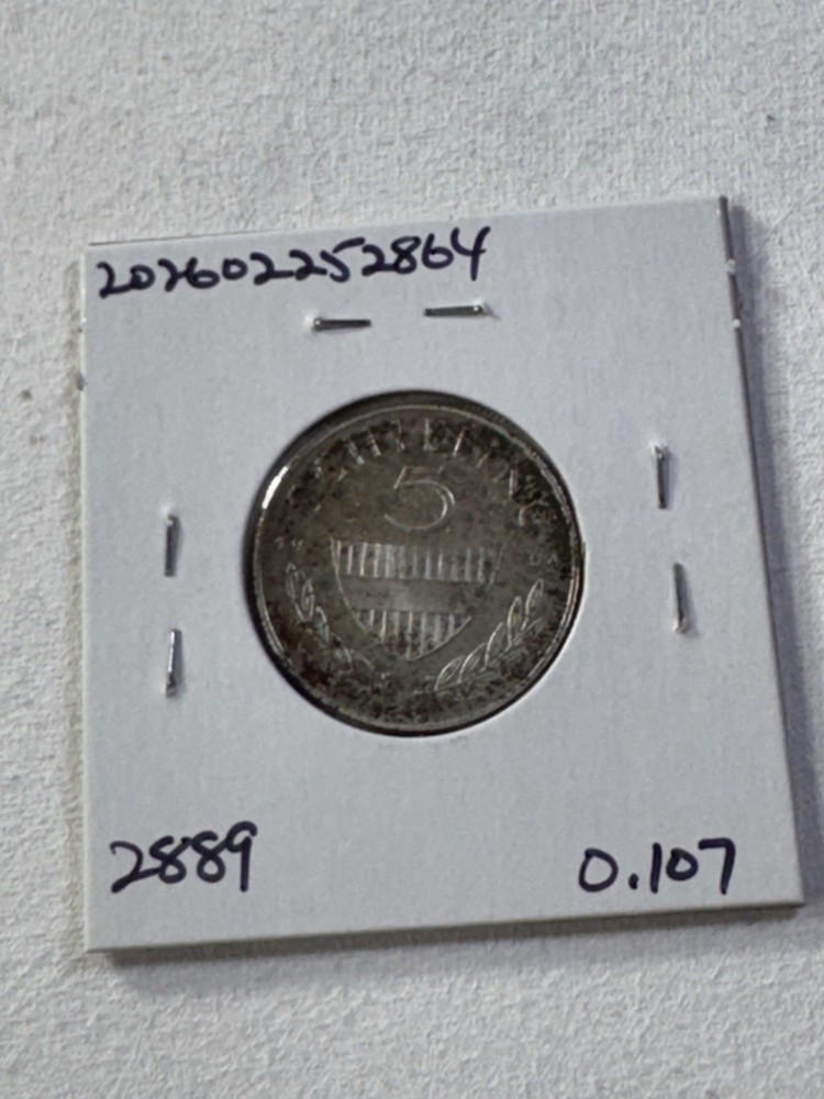 1964 Austria 5 Schilling Silver Proof