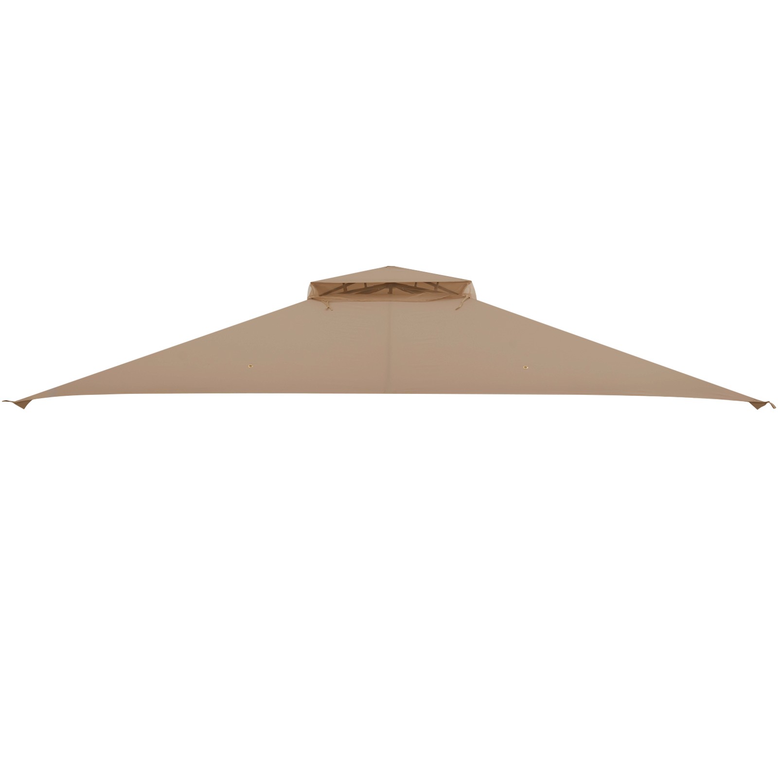 10' x 12' Patio Gazebo Replacement Top Cover 2-Tier Canopy CPAI-84 Outdoor Brown