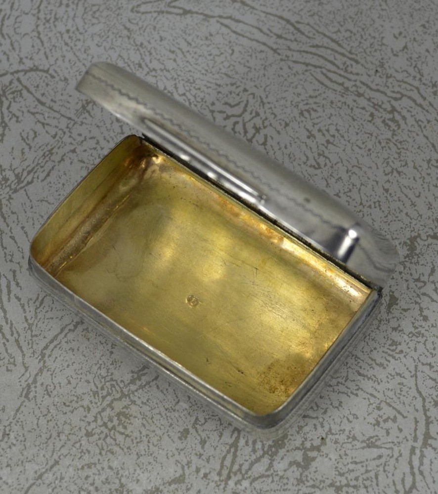 1806 Georgian Sterling Silver Snuff Box