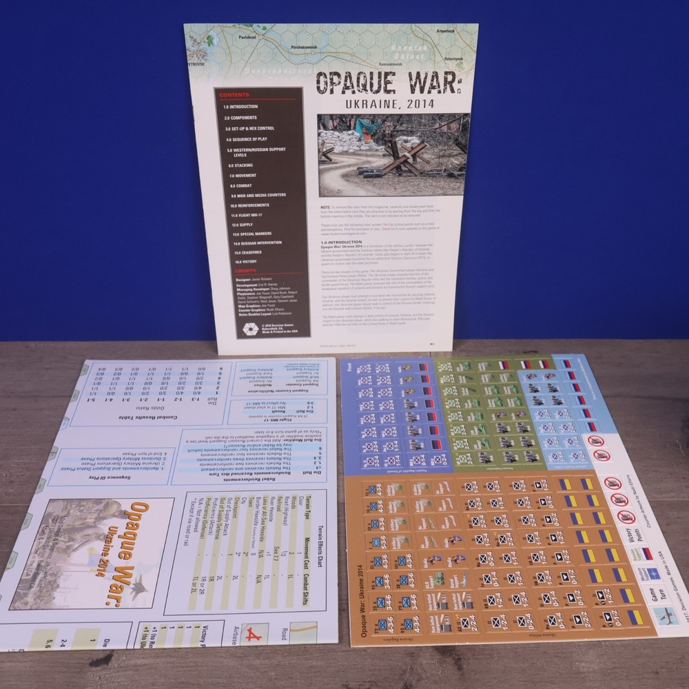 Modern War 34 Opaque War Unpunched No Mag