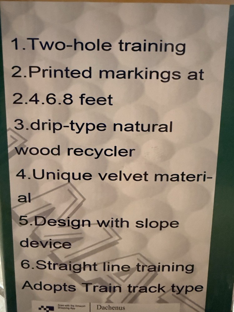 DACHENUS Perfect Putting Practice Pad with Auto ReturnGolf Putting Mat.