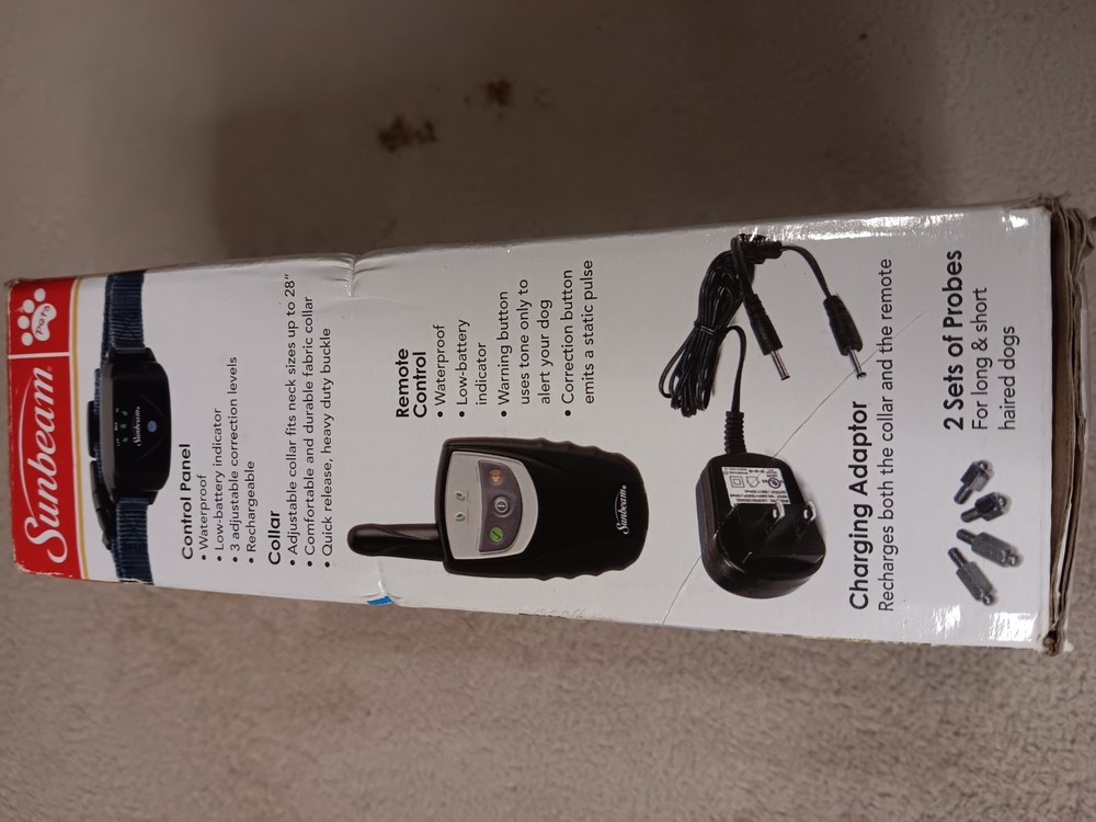 SUNBEAM RECHARGEABLE REMOTE TRAINER STATIC 400 YDS WATERPROOF TECH & TRAIN
