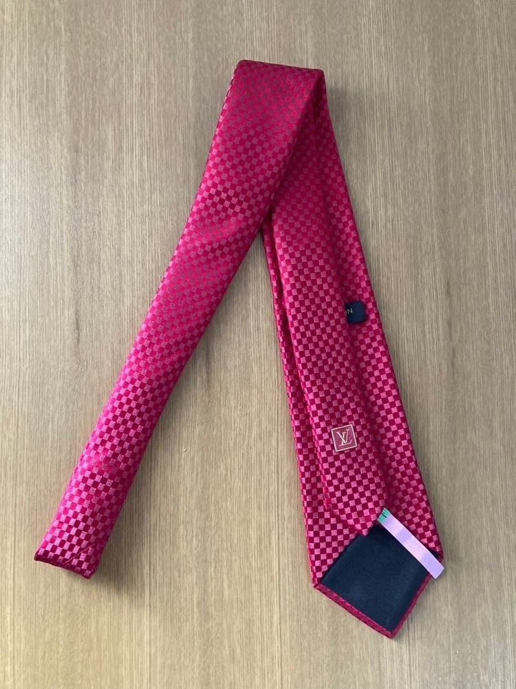 Louis Vuitton Tie Micro Damier LV Red