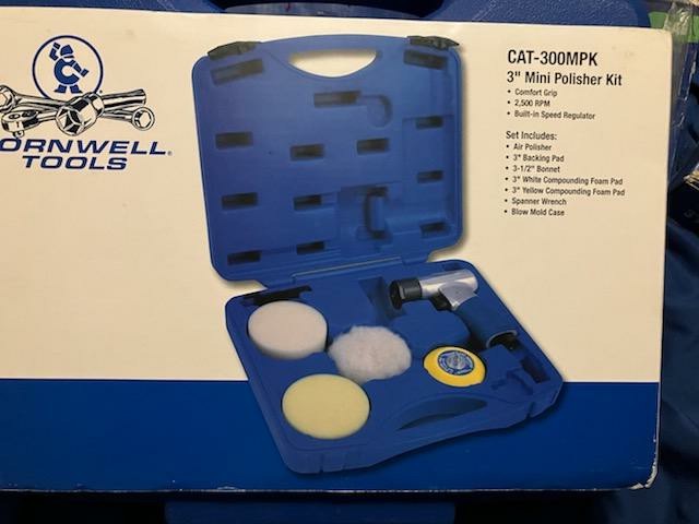 Cornwell Tools CAT300MPK 3" MINI POLISHER KIT AIR POWERED