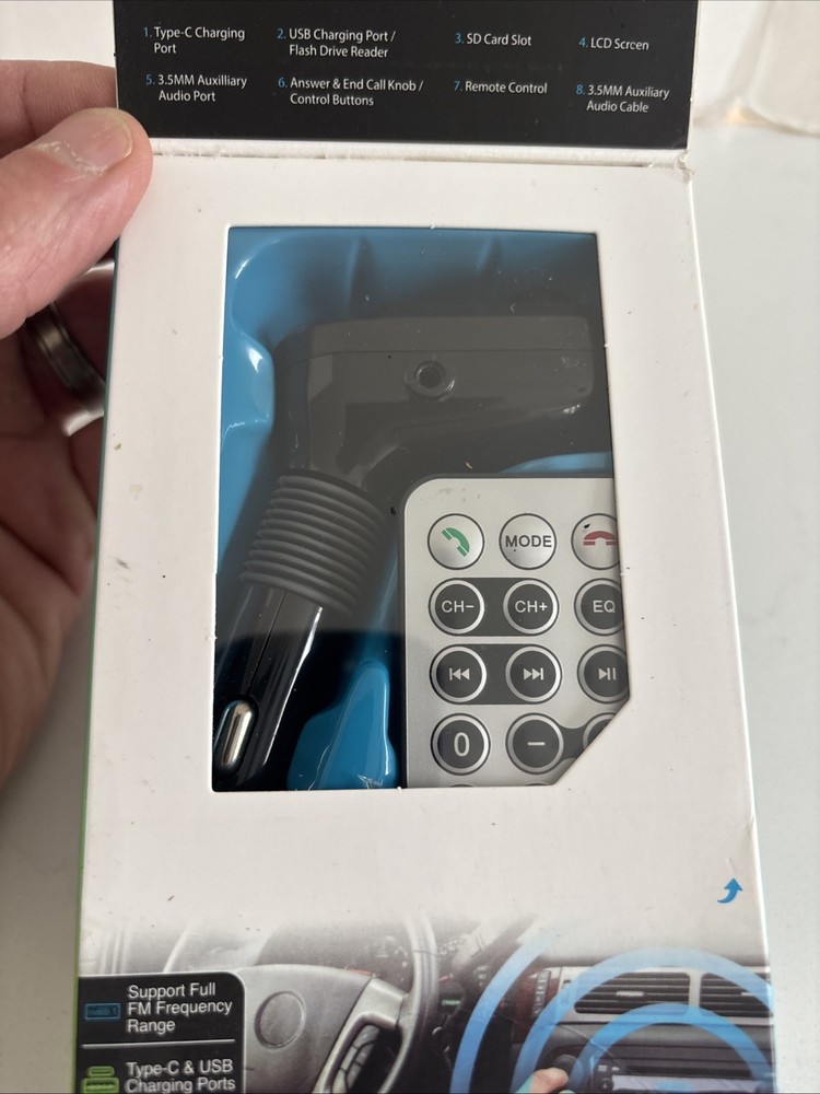 premier bluetooth fm transmitter Hands Free Kit Type C USB Charger