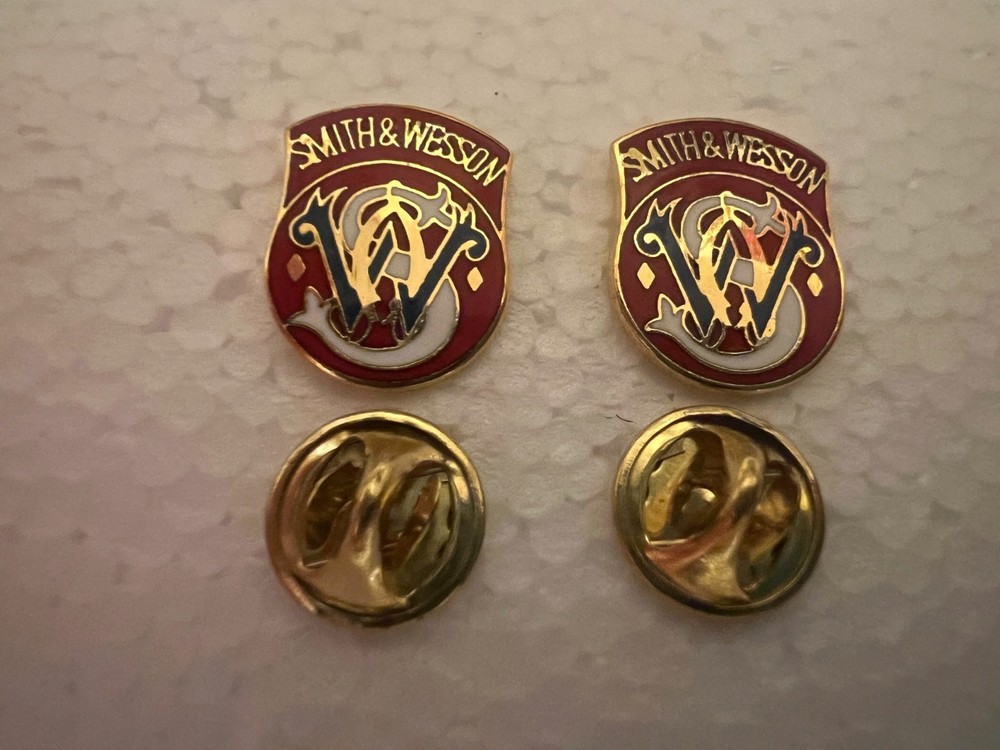 2~ Smith & Wesson Firearms Logo Lapel/Hat Pin Tie Tacks