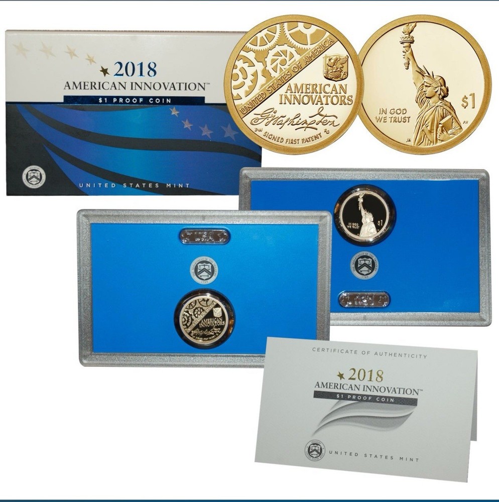 Innovation Dollar Proof Set 2018 4 Coins Uncirculated OGP
