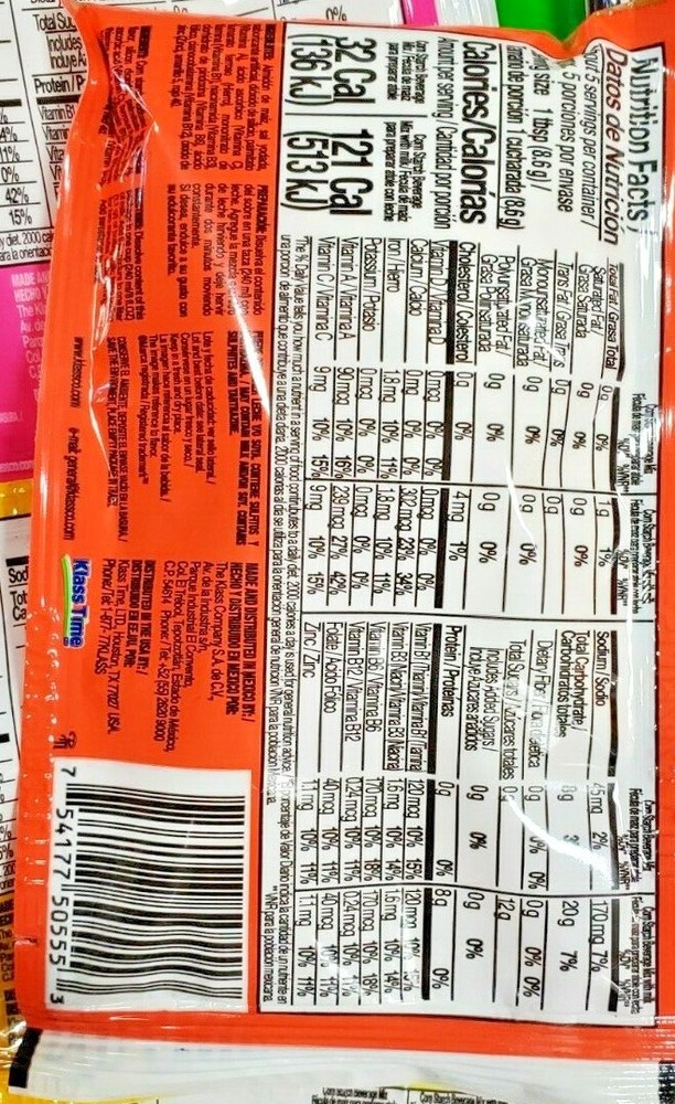 14 PACK KLASS ATOLE TRADITIONAL ASSORTED FLAVORS