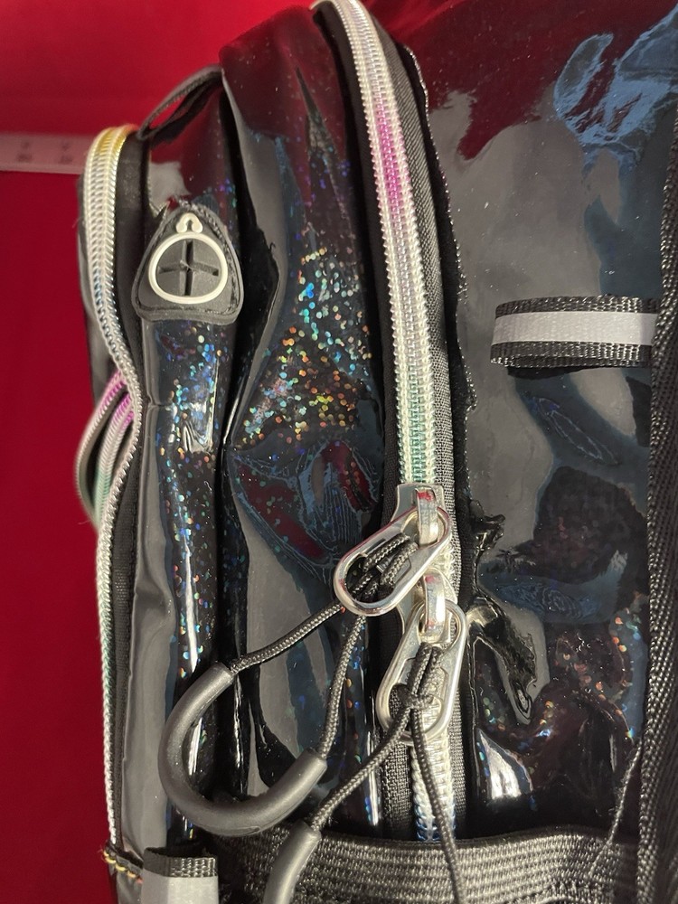 REINOS Hiking Hydration Backpack Black Multicolor Multiple Compartments Mesh