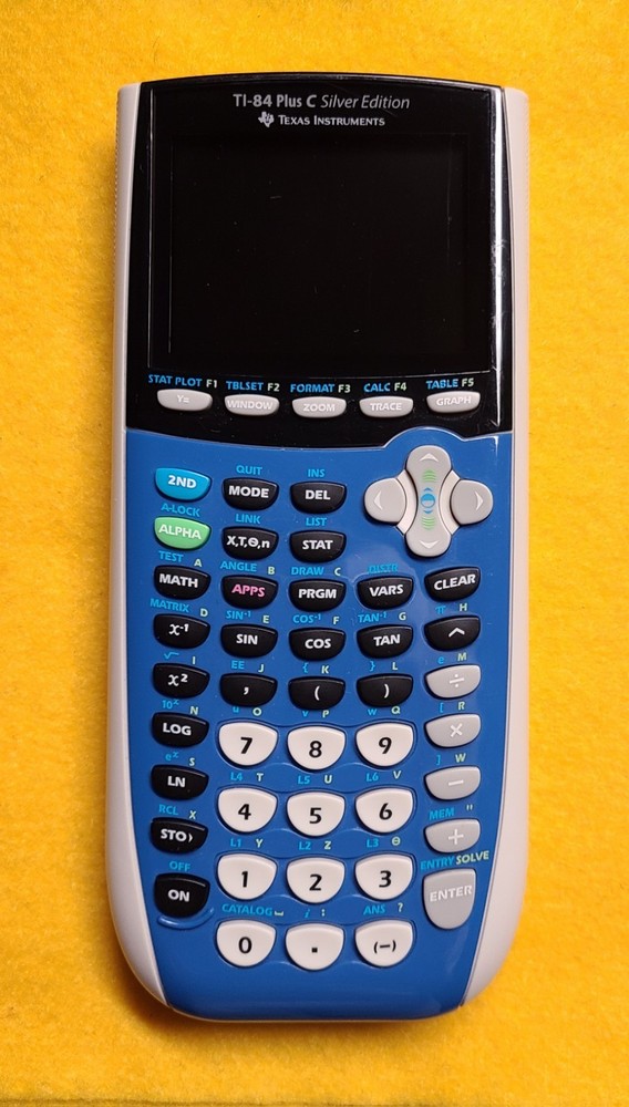 Texas Instruments TI-84 Plus C Silver Ed. Graphing Calculator + Mini USB ~ NICE!