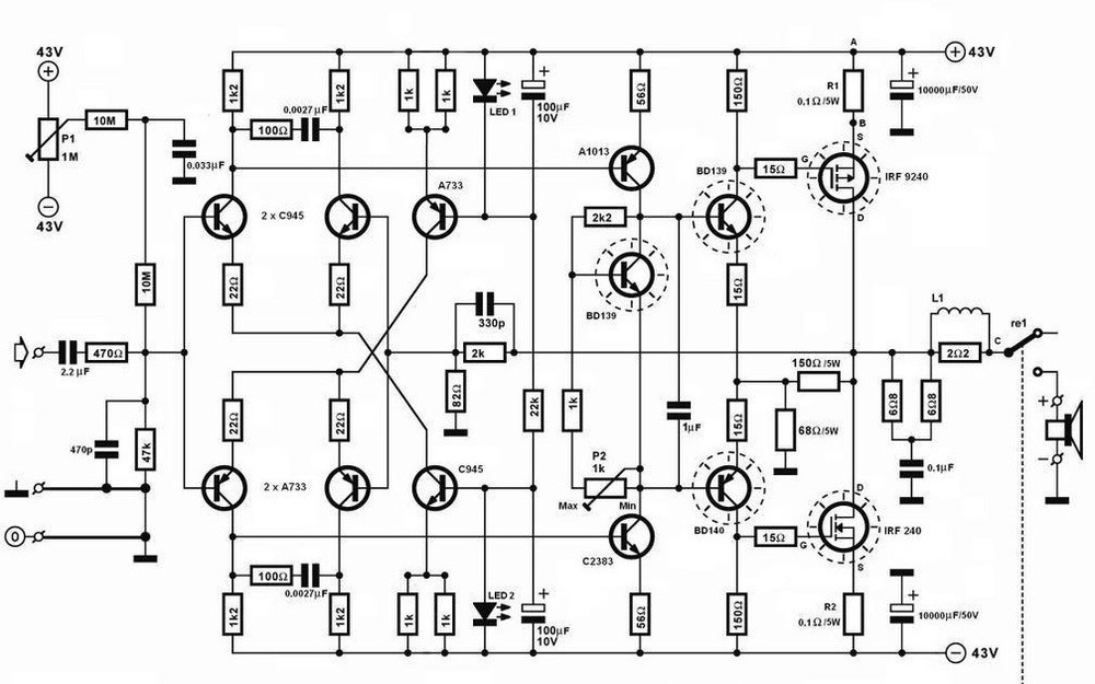 2pcs. pair PCB ELEKTOR AMPLIFIER bare boards