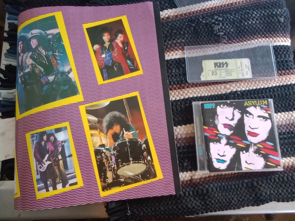 Kiss 💋 Ticket Stub History Asylum Tour,2-23-86, Waco Texas. 🎸 Kisstory