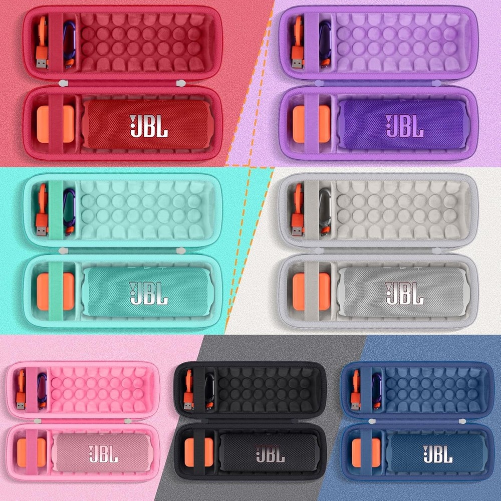 Khanka JBL Flip 7/Flip 6 Waterproof Portable Bluetooth Speaker Protective Case,