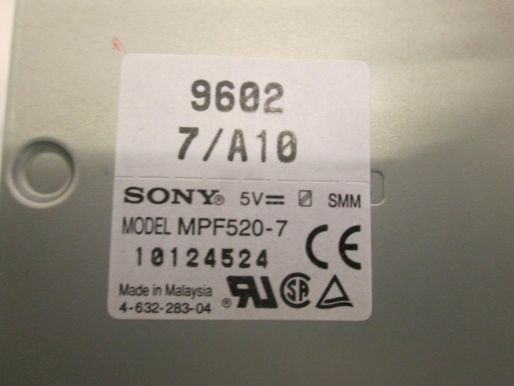 Sony, Floppy Disk Drive, MPF520-7, Used