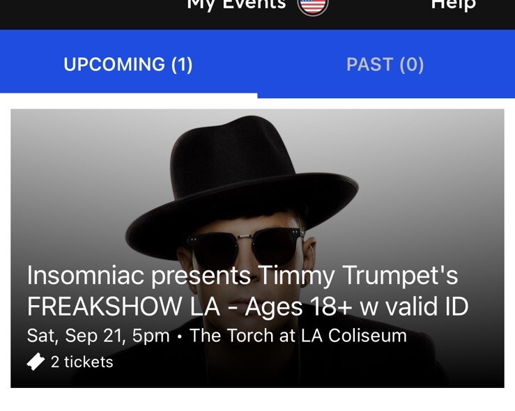 2 TIMMY TRUMPET TICKETS: SEPT 21