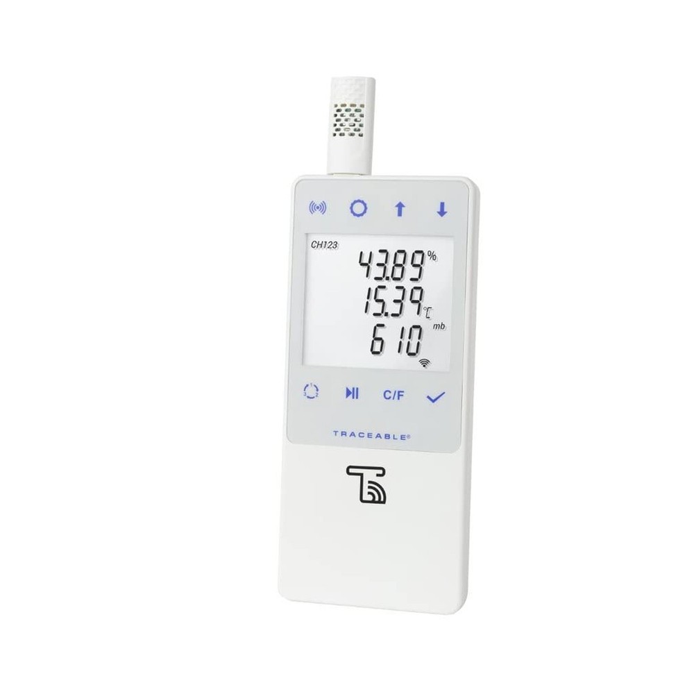 Traceable Barometric/Temperature/Humidity Wi-Fi Data Logger Compatible with T...