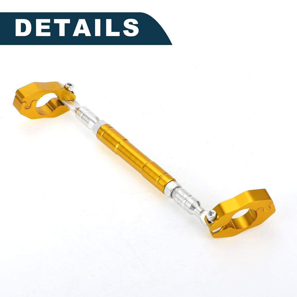 Motorcycle Handle Bracket Adjustable Handlebars Gold Tone with Small Wrench 1Set
