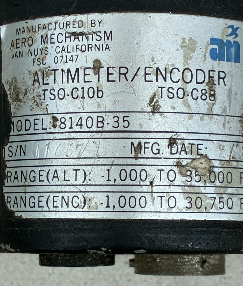 Altimeter Aero Mechanism 8140B-20 with Altimeter Encoder