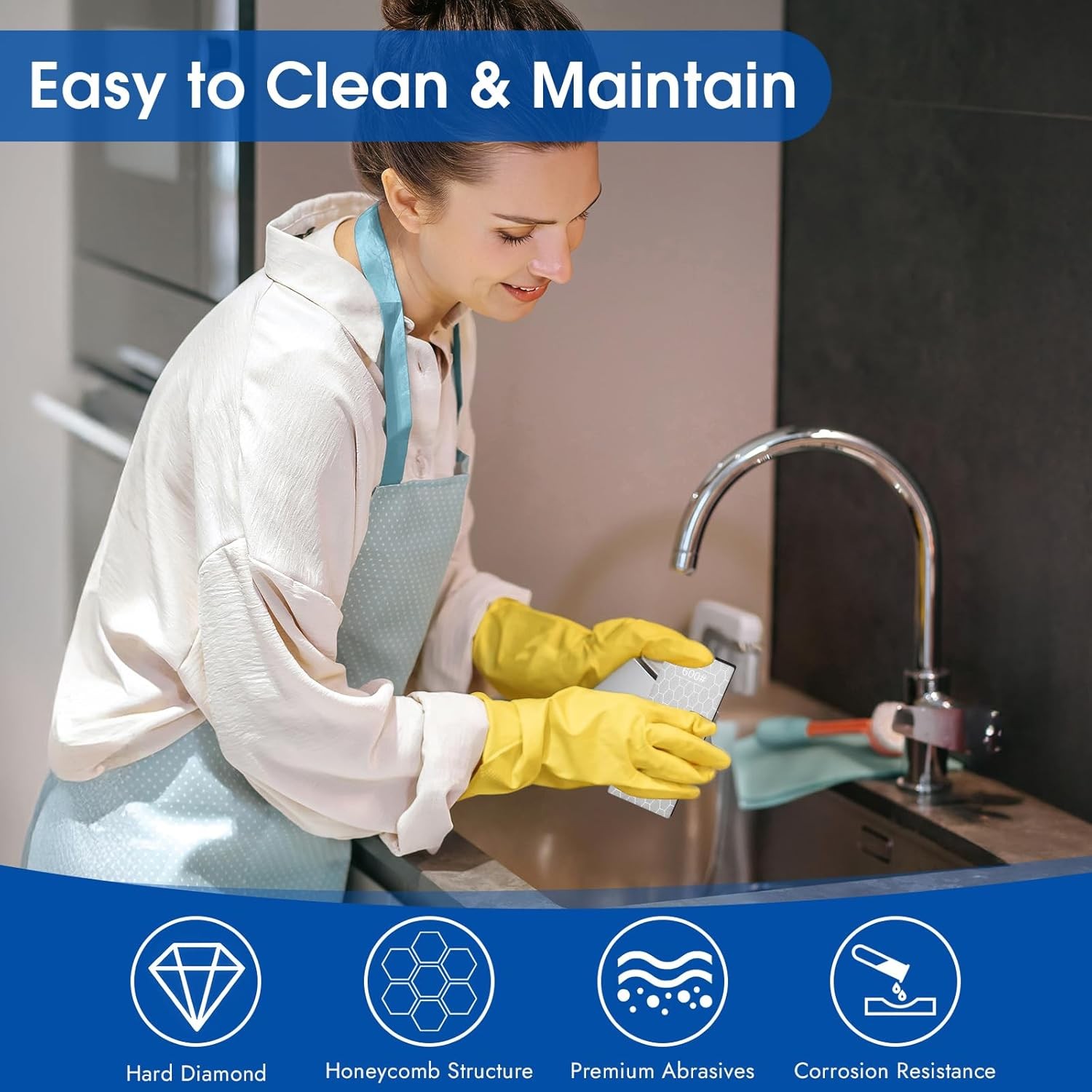 5 PCS Diamond Sharpening Stone, Diamond Sharpening Plate