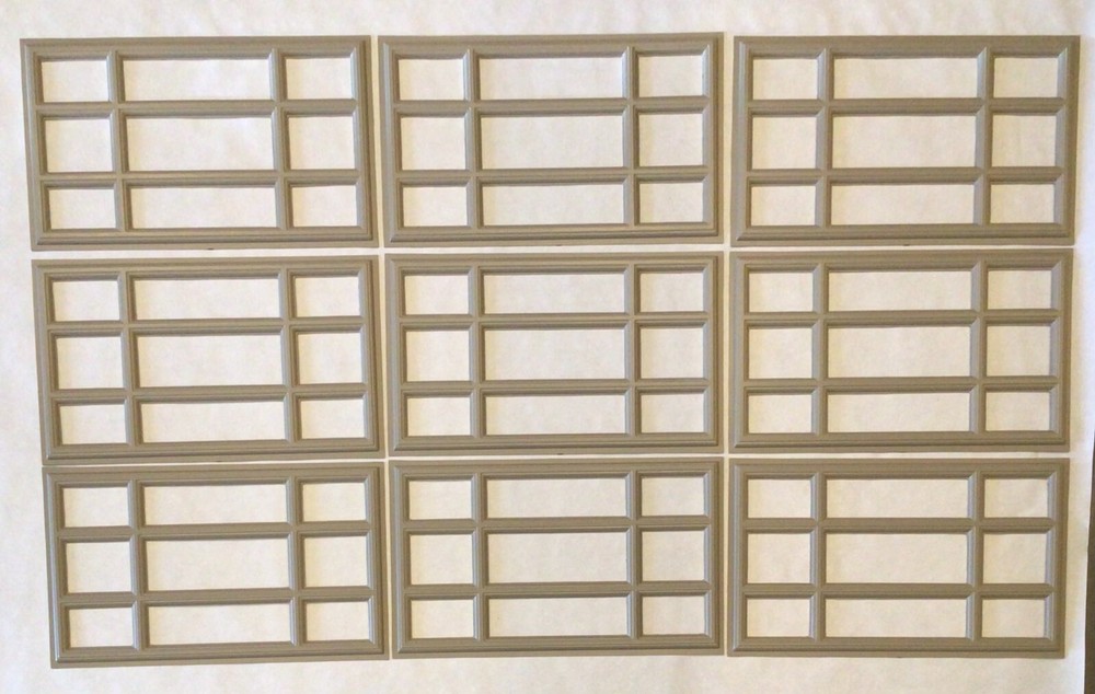 9 Amarr Prairie Replacement Inserts for Short Panel Amarr Garage Door Sandtone