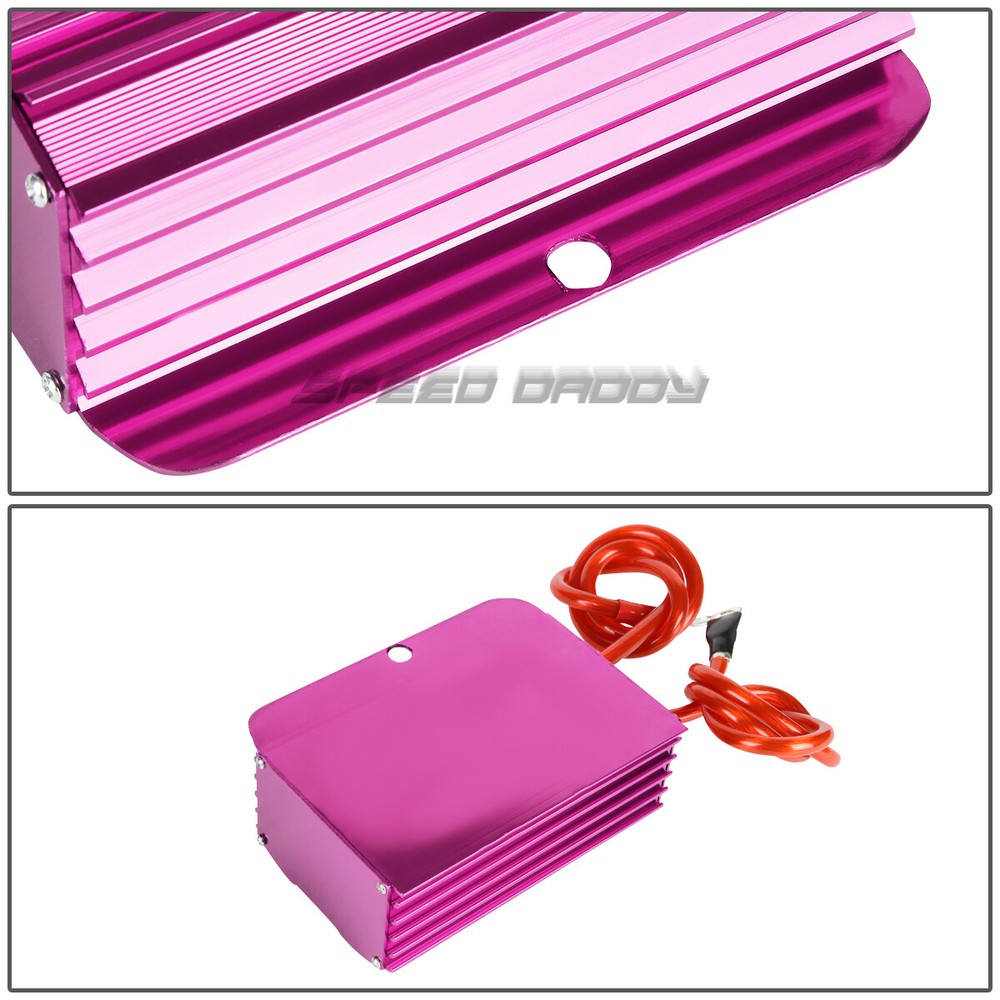 HIGH EFFICIENCY UNIVERSAL CAR BATTERY VOLTAGE STABILIZER REGULATOR+CABLE PURPLE