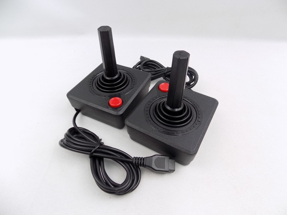 Atari 2600 Jr. Console With 2x Joystick Controllers And Cables