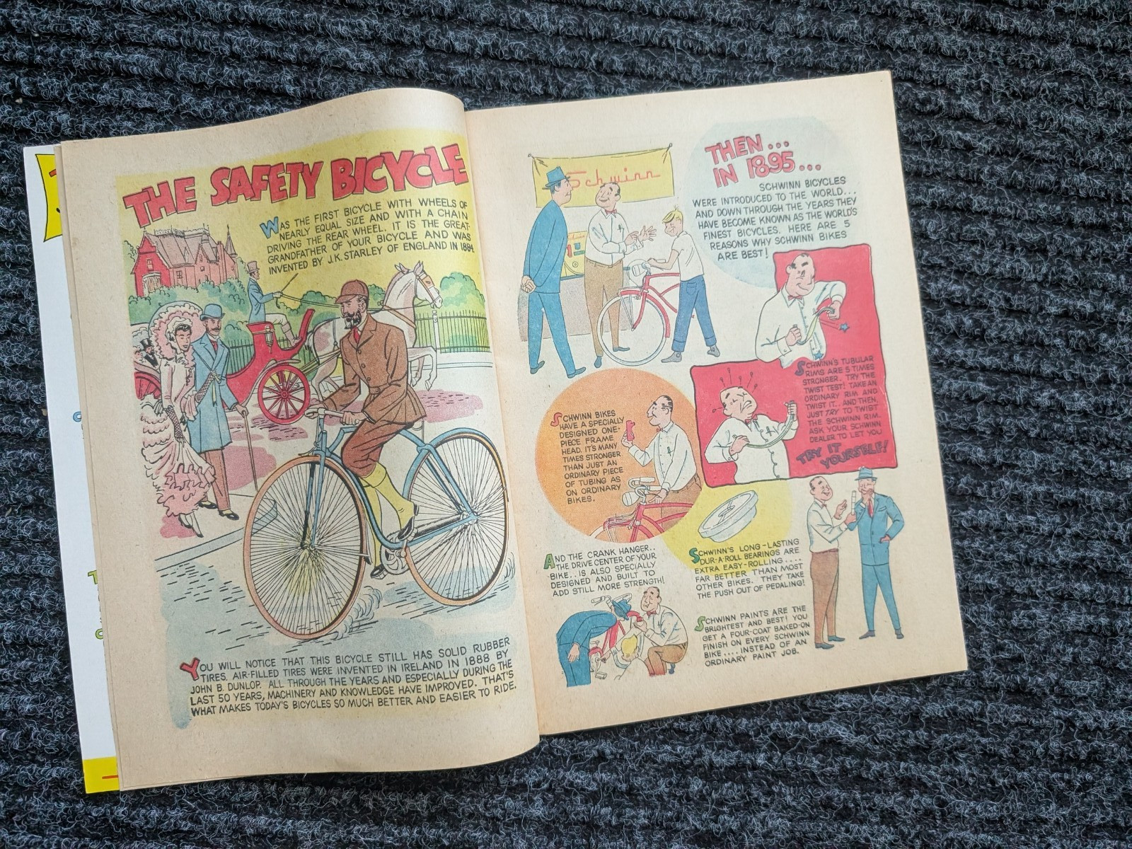SCHWINN 1959 Bicycle Dealer Comic Book-Bike-original mint*Vintage Memorabilia