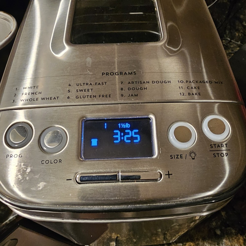 Cuisinart CBK-110 Automatic Bread Maker Stainless Steel Tested Clean Intertek