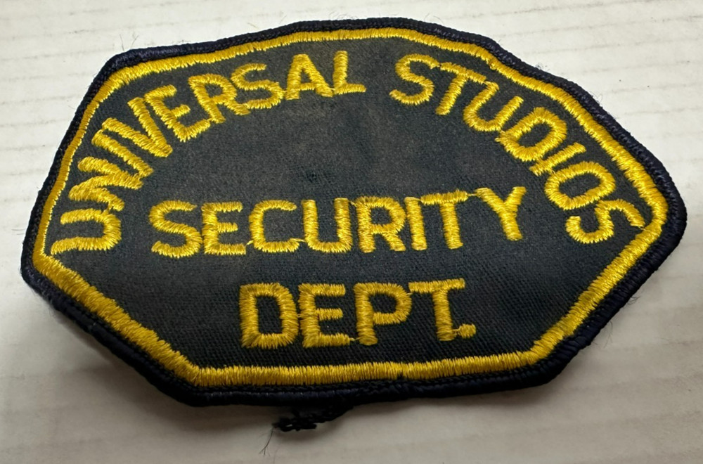 Vintage Universal Studios Security Department Patch