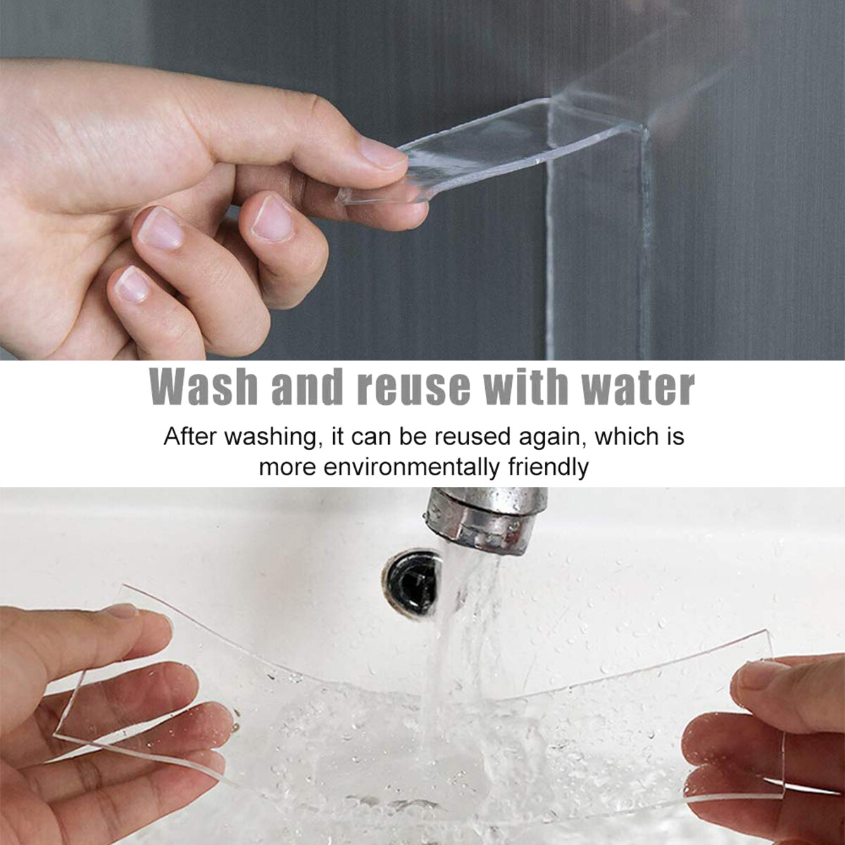 Double-sided Grip Tape Traceless Washable Adhesive Gel Nano Invisible Tape