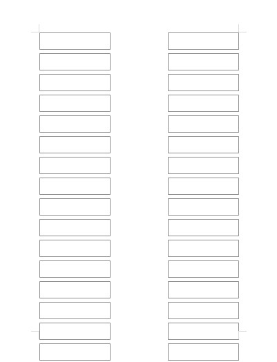 White Binder Organizing Label Inserts (800 Inserts)