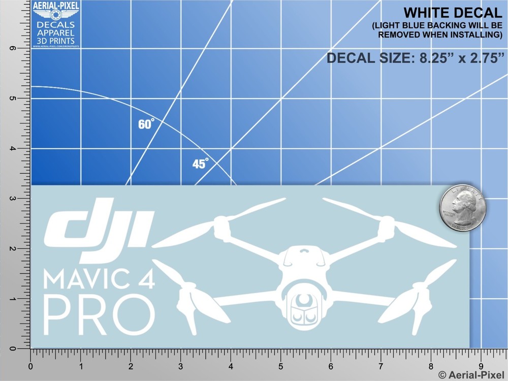 New DJI Mavic 4 Pro Window / Case Decal Drone Sticker