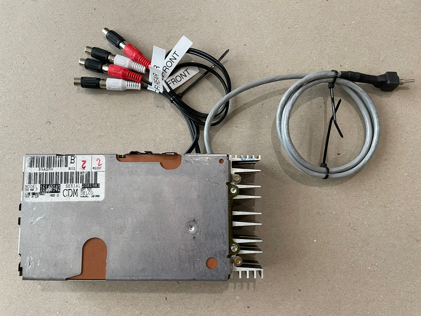 CHEVY-GMC 88-94 TRUCK RADIO-with-EQ RECEIVER BLUETOOTH/RCA AMP OUTS GM DELCO CDM