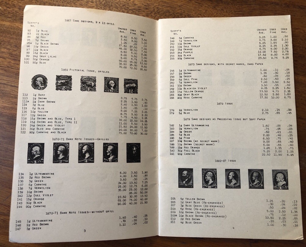 1910 - 1945 Stamp Dealer Price List Catalogs