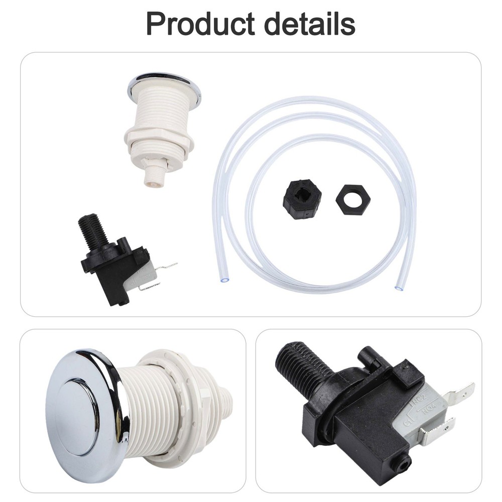 On/Off Push Button Switch Jetted Jet Bath Spa Hose Air Pool Accessories