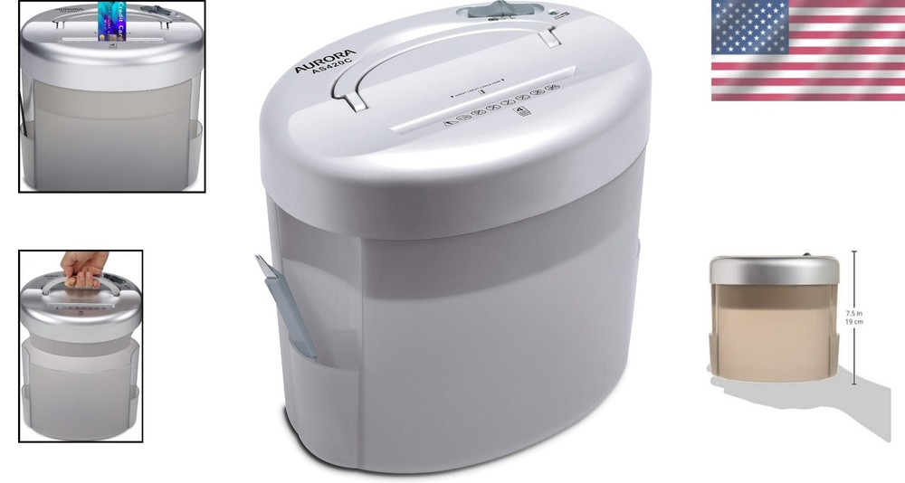 Versatile Desktop Paper Shredder with Automatic Start and Overheat Protection