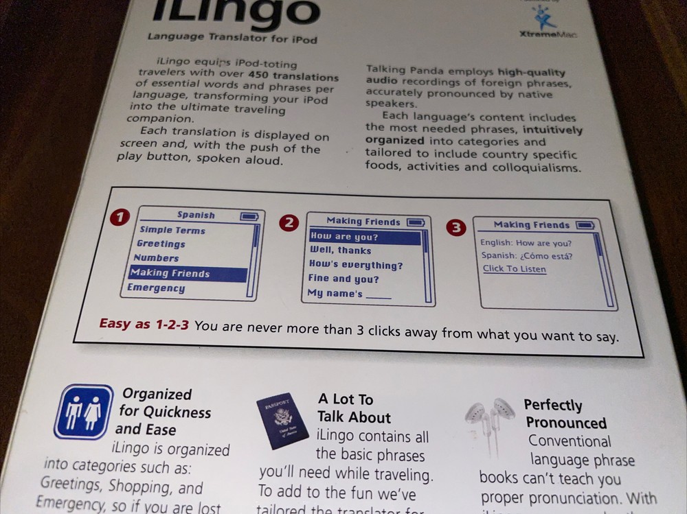NEW iLingo Talking Panda language translator for iPod Mac Windows