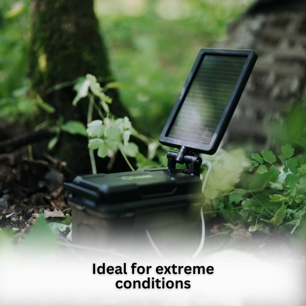 HME Trail Camera 12V with Solar Auxiliary Power Pack Bundle