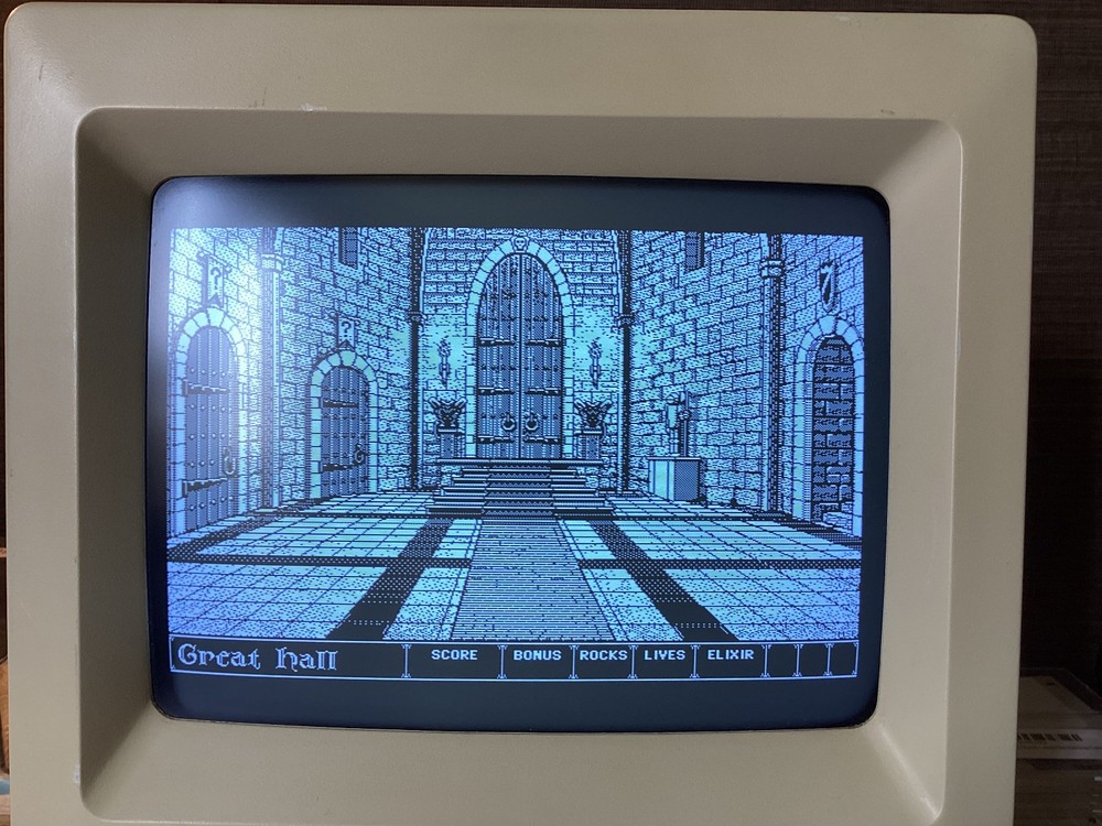 Vintage Macintosh Mac Program Game DARK CASTLE 800K Disk 512k, Plus, SE, Classic
