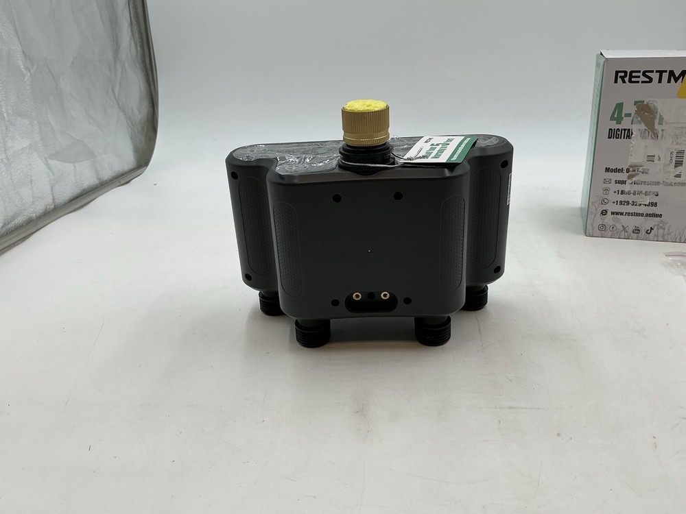 RESTMO 4-Outlet Sprinkler Timer with Brass Inlet 4 Zone Programmable Water 4028F