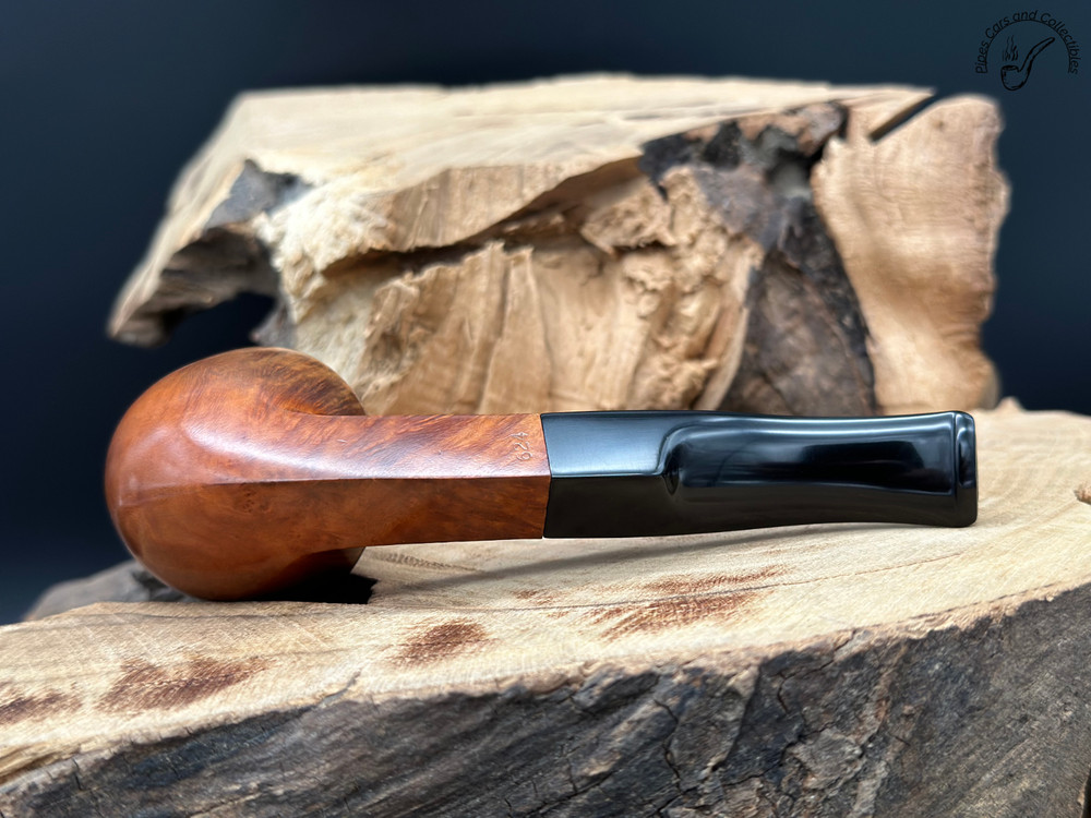Brebbia Silver Extra 624 Smooth Bent Bulldog Smoking Pipe