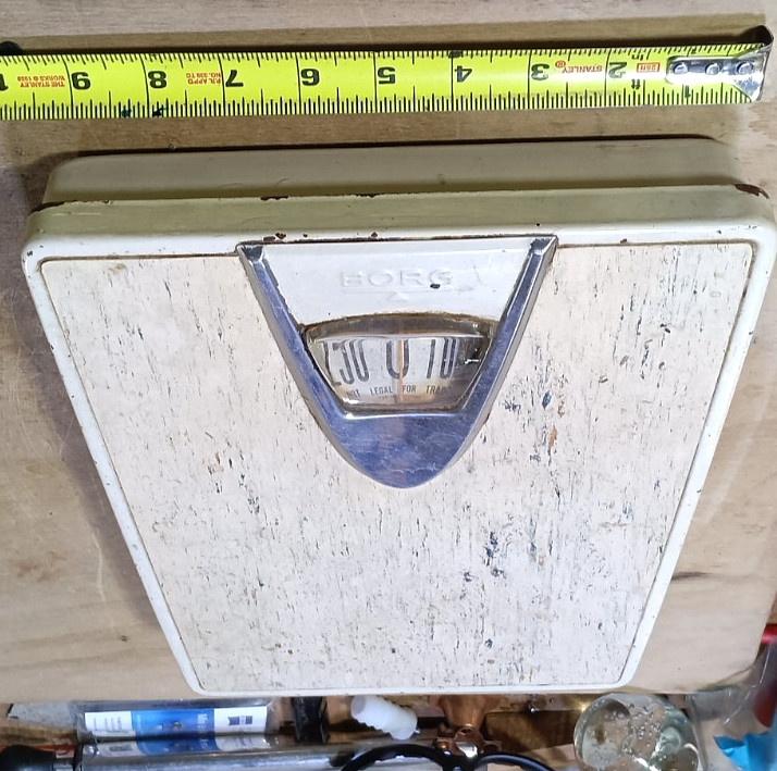 Vintage BORG Bathroom Scale - 1950s Working, fully functional & accurate